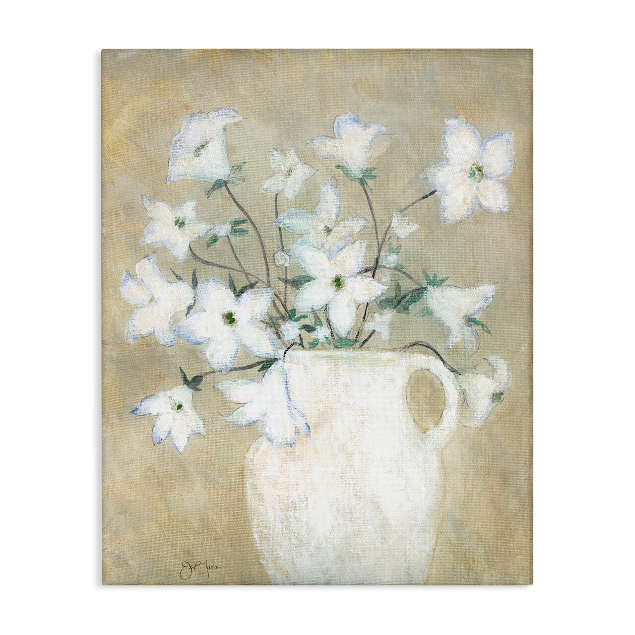 Stupell Industries Beige Rustic Pottery Canvas Wall Art Design by Janet Tava